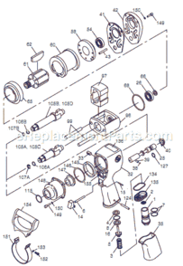 Page A Diagram and Parts List for CP770-6 T025272 Chicago Pneumatic Wrench